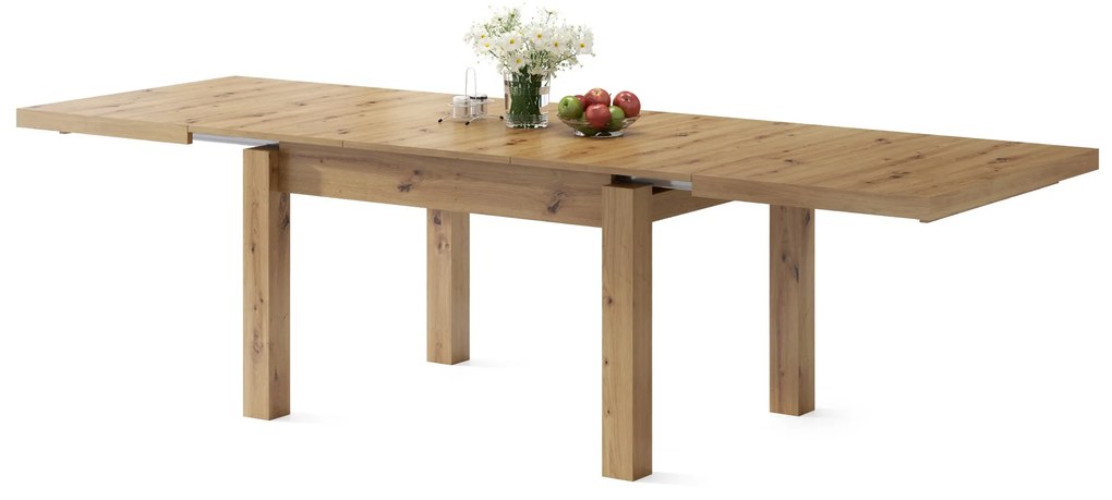 ROYAL JEDÁLENSKÝ STÔL ROZKLADACÍ - dub artisan, PRE 8 OSÔB