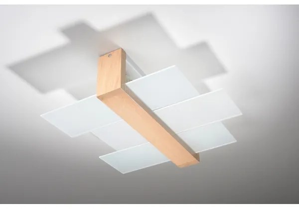 Brilagi - LED drevené stropné svietidlo HERA 2xE27/7,5W/230V