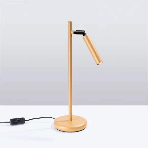 Sollux SL.1470 - Stolná lampa PASTELO 1xG9/8W/230V zlatá