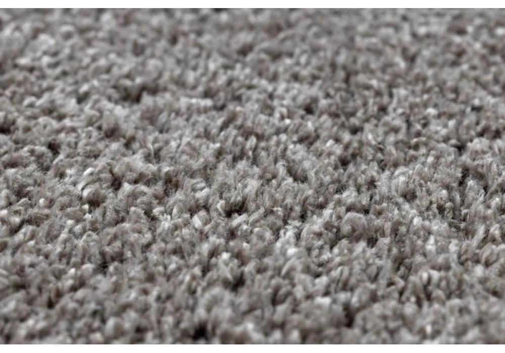 Kusový koberec Shaggy Berta hnedý 120x170cm