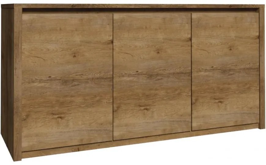 Komoda Montana K3D dub lefkas tmavý