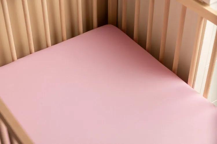 Sensillo Plachta do postieľky Bambusová Jednofarebná Farba: Ružová, Veľkosť: 140 x 70 cm
