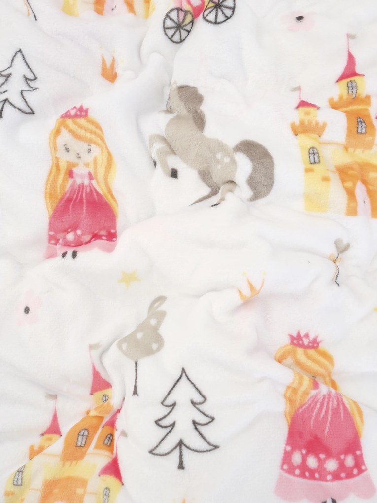 Detská deka do postieľky mikroplyš Exclusive 80 × 100 cm – Kúzelné kráľovstvo