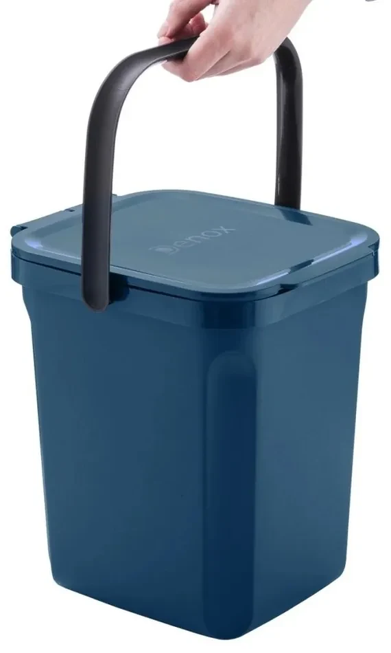 Denox Organic odpadkový kôš na Bioodpad 10 l, modrý