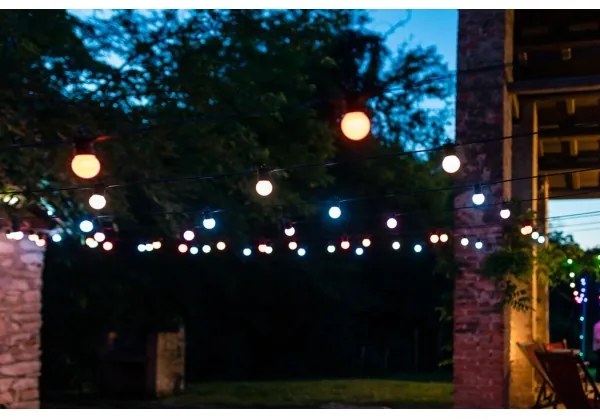 Twinkly TWF020STP-BEU - LED RGB Vonkajšia dekoračná reťaz 20xLED 14m IP44 Wi-Fi