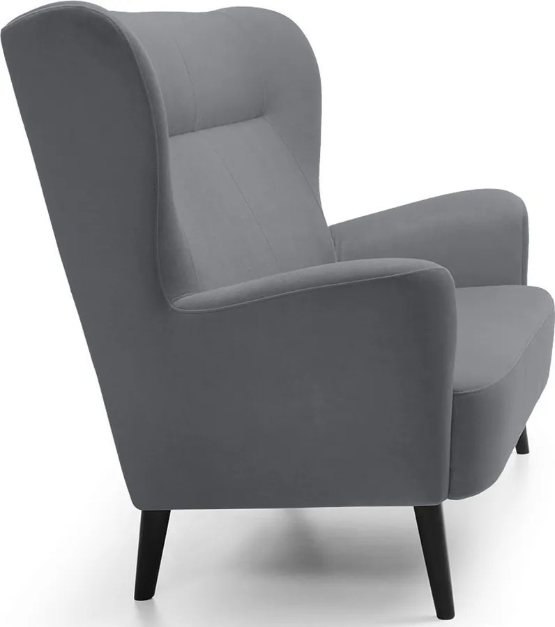 Trojmiestna pohovka Next, šedá látka