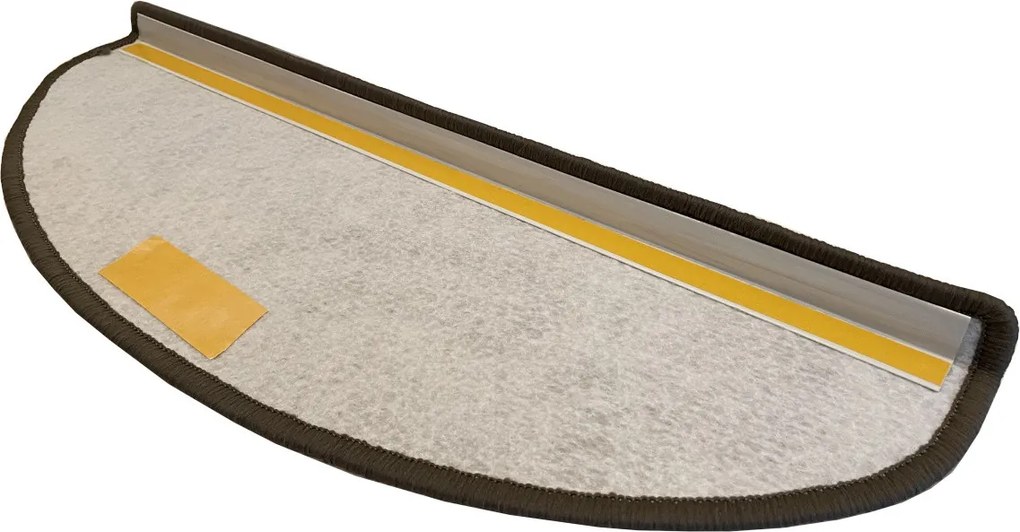 Vopi Nášľapy na schody Alassio hnedé polkruh, samolepiaci - 28x65 polkruh (rozmer vrátane ohybu)