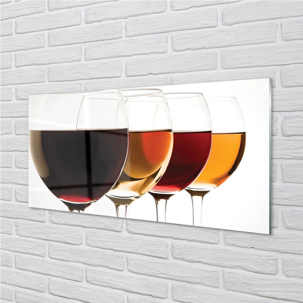 Obraz plexi Poháre vína 100x50 cm
