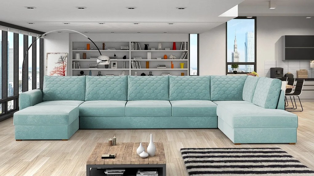 Rohová sedačka Astana Large Premium, Dostupné poťahy: Abriamo 04, Strana: Ľavá - U