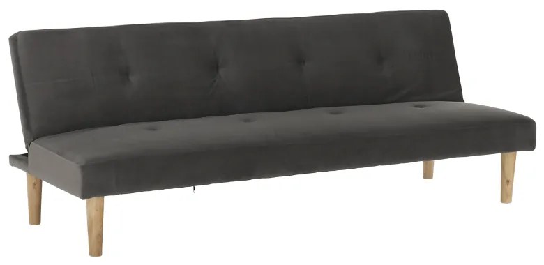 Kondela Pohovka rozkladacia, sivá Velvet látka/dub, ALIDA