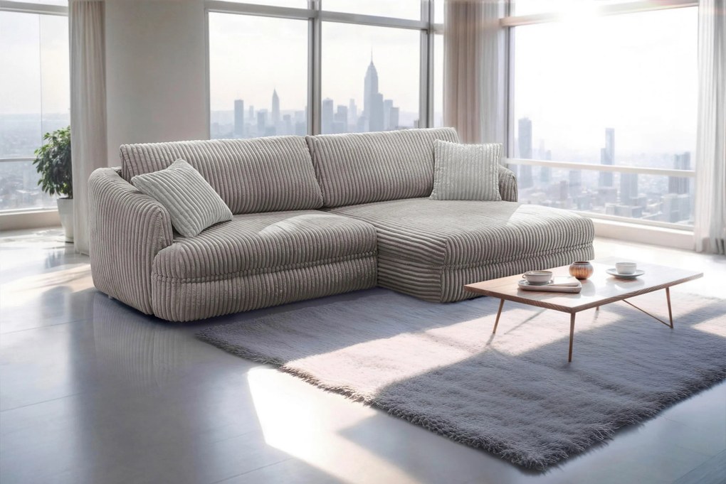 XXXLutz ROHOVÁ SEDAČKA, textil, taupe MID.YOU - Sedačky - 000694008208