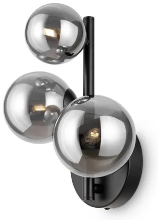 Maytoni MOD545WL-03B - Nástenné svietidlo DALLAS 3xG9/28W/230V čierna