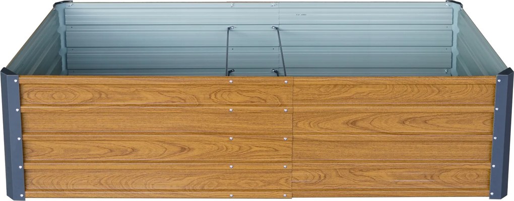 Vyvýšený záhradný záhon BestBerg VZ-800RW / 800 l / 180 x 90 x 47 cm / dekor dreva