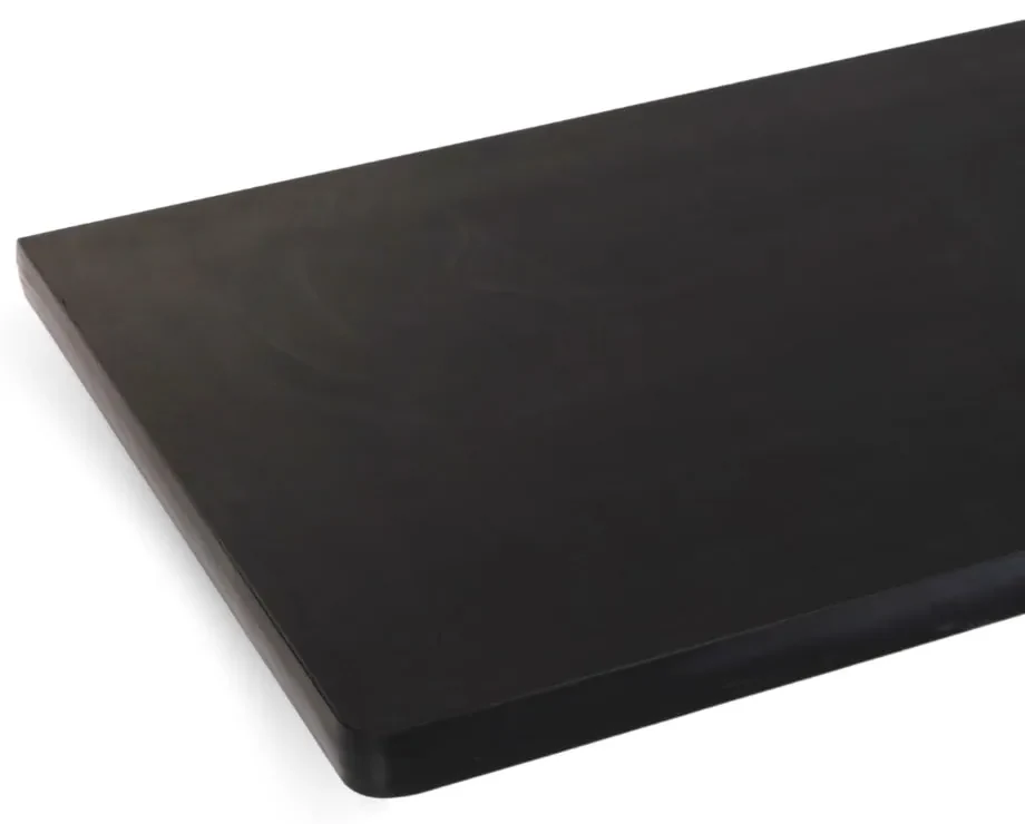 Dielenský stôl Solid MDF-02, 180 cm, závesný box, čierna