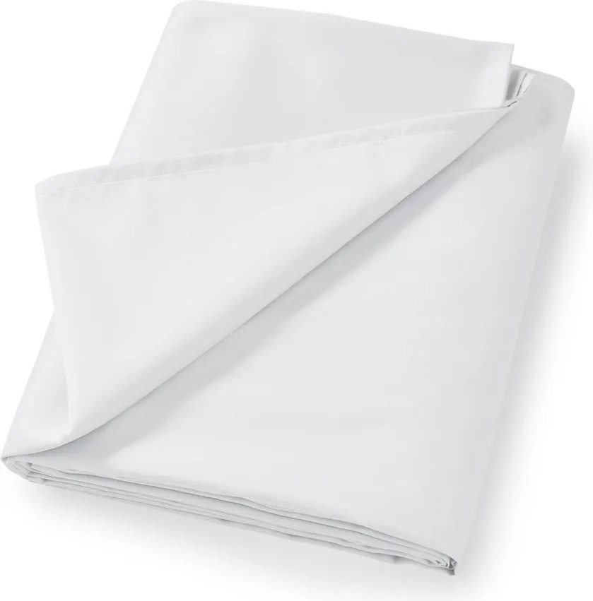 Biela plachta z bavlneného saténu 180x260 cm Cotton Sateen – Bianca