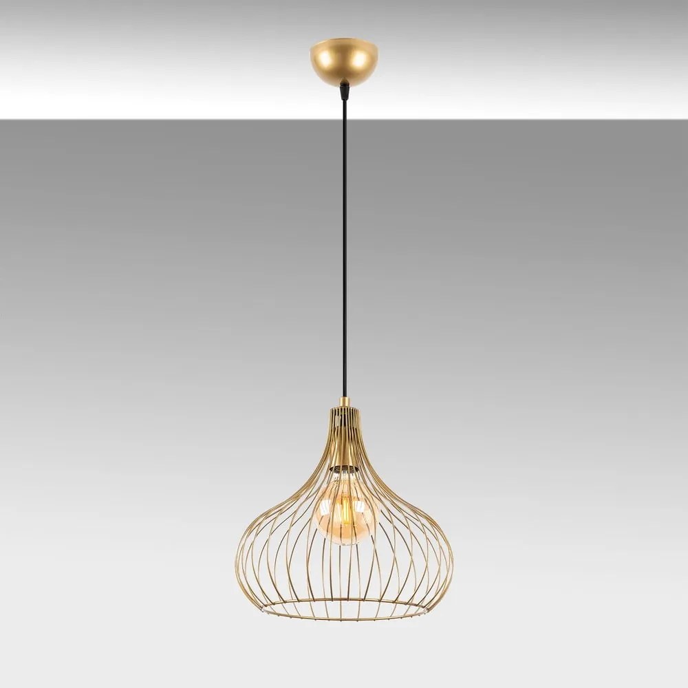 Závesné svietidlo s kovovým tienidlom ø 22 cm Teldemia – Opviq lights