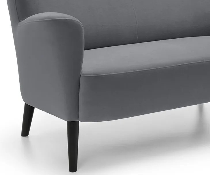 Dvojmiestna pohovka Next, šedá látka