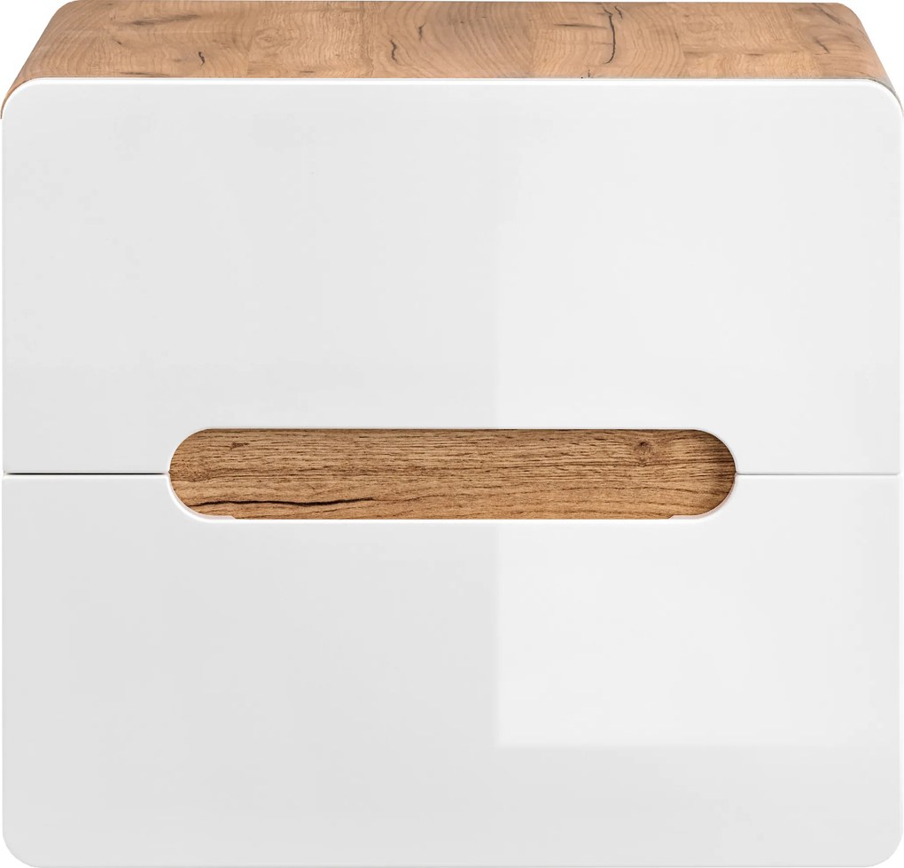 Comad Kúpeľňová skrinka pod umývadlo Aruba White 60 dub craft/biela