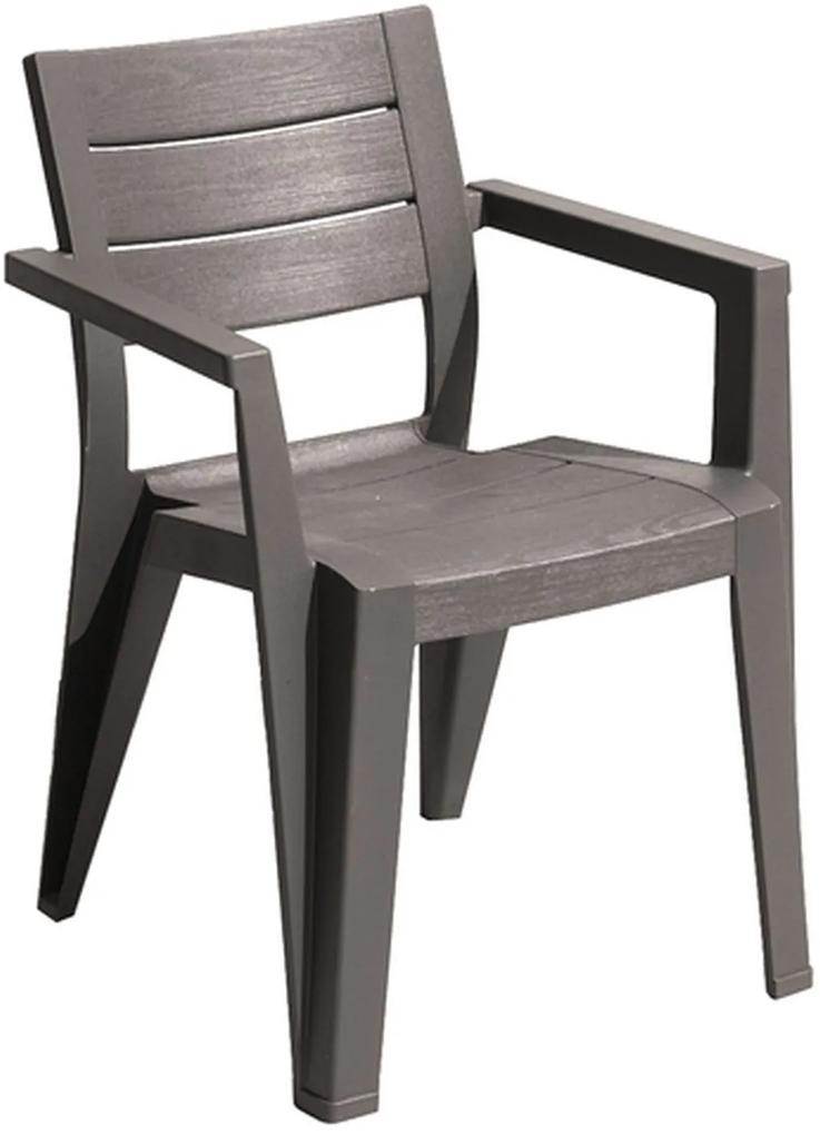 KETER JULIE Záhradná stolička, 61,5 x 58,5 x 79 cm, cappuccino 17209497