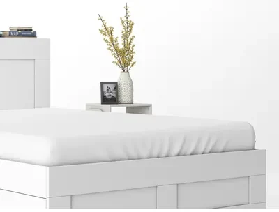Bavlnené prestieradlo PURE s gumičkou, biele 140x200 cm