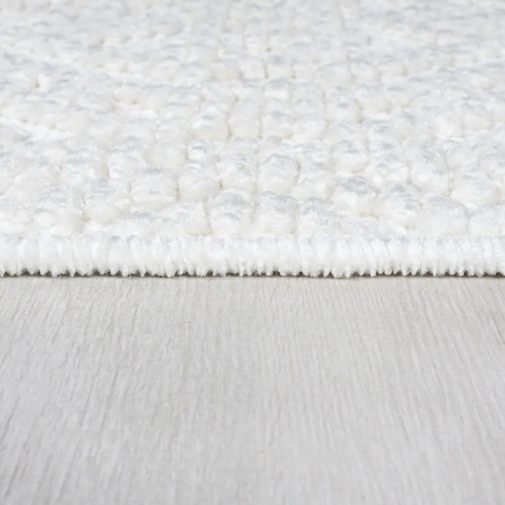 Krémovobiely umývateľný behúň zo ženilky 60x240 cm Jaipur – Flair Rugs