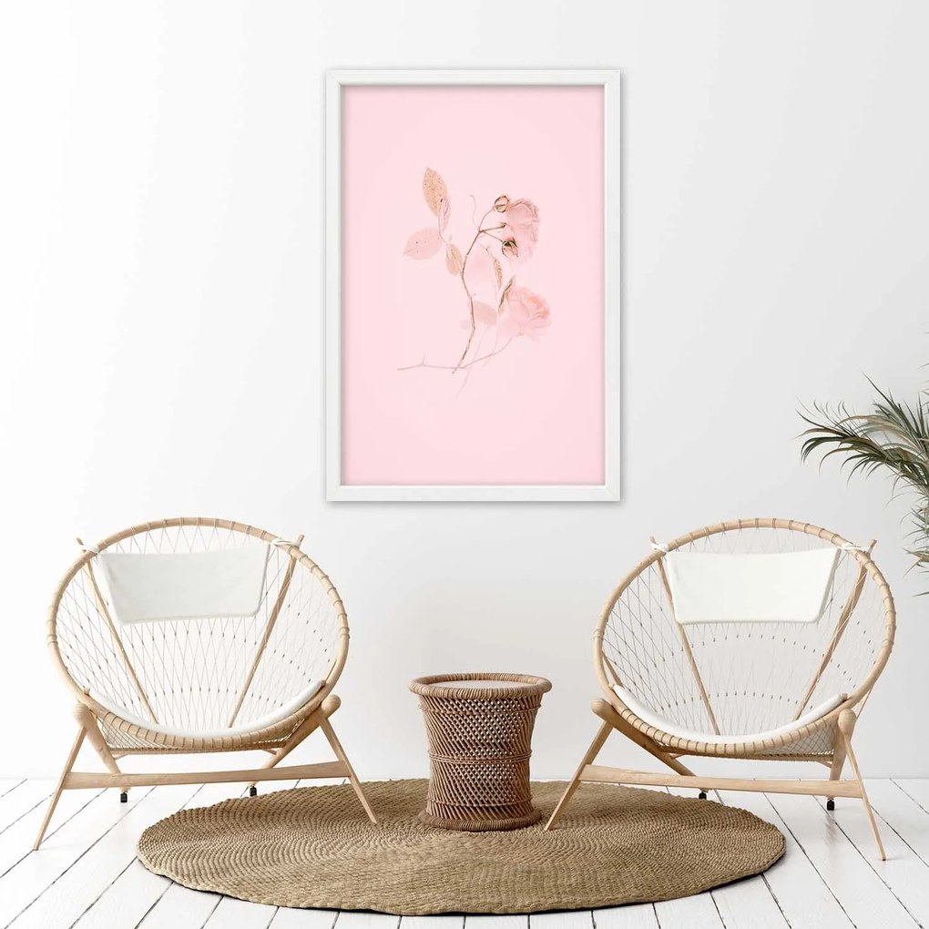 Gario Plagát Pastelová vetvička Farba rámu: Bez rámu, Rozmery: 30 x 45 cm