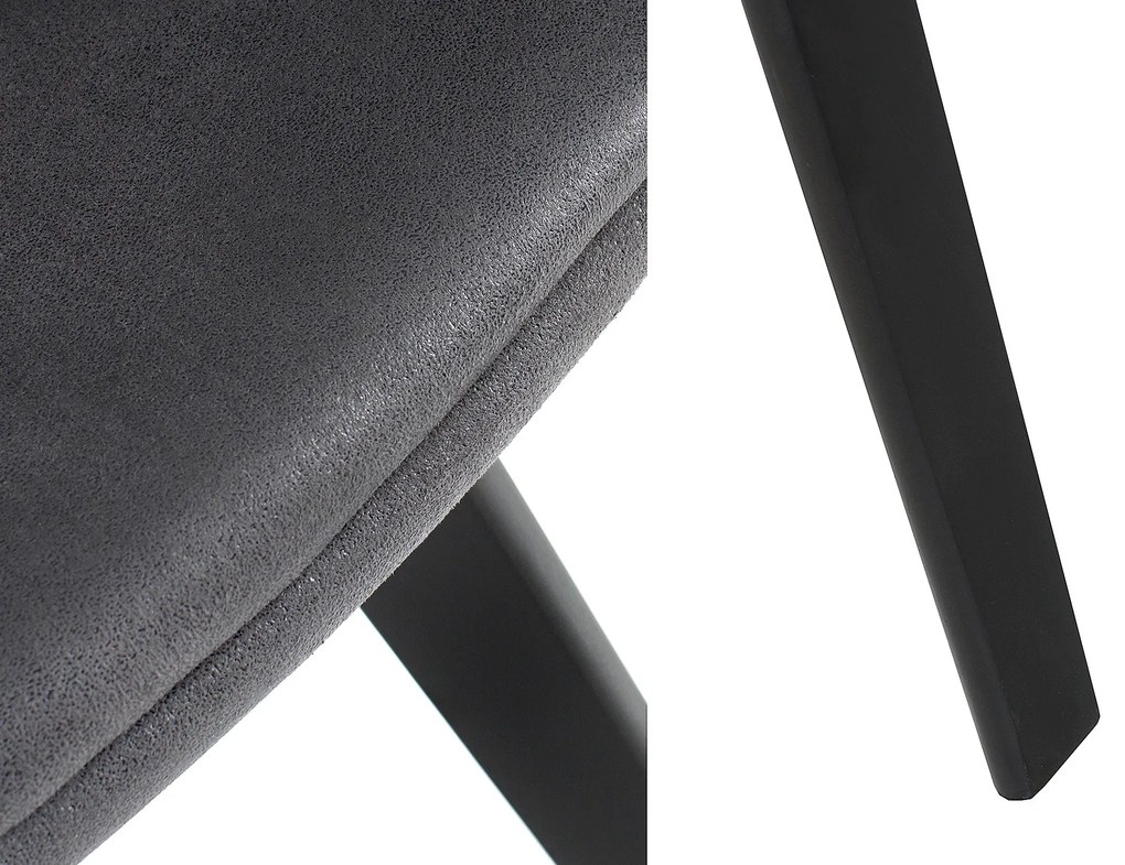 Stolička Nordic Star starožitná šedá