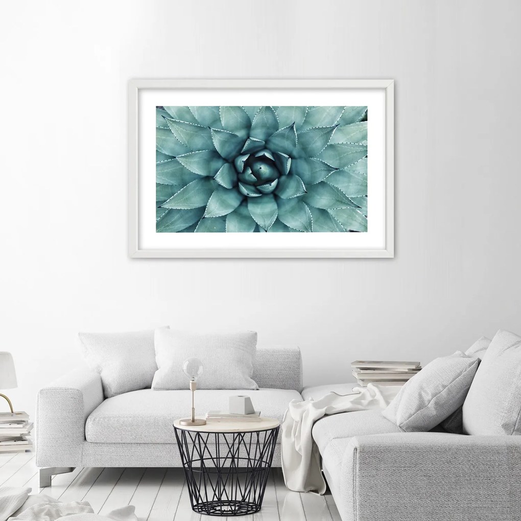 Gario Plagát Modré listy agáve Farba rámu: Bez rámu, Rozmery: 60 x 40 cm