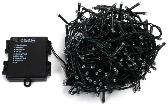 Aigostar - LED vonkajší vianočný reťazec 400xLED/8 funkcií 4xAA 20,3 m viacfarebný