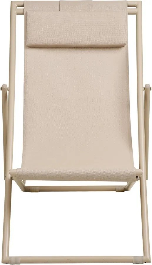 Béžové kovové záhradné ležadlo Curtis – House Nordic