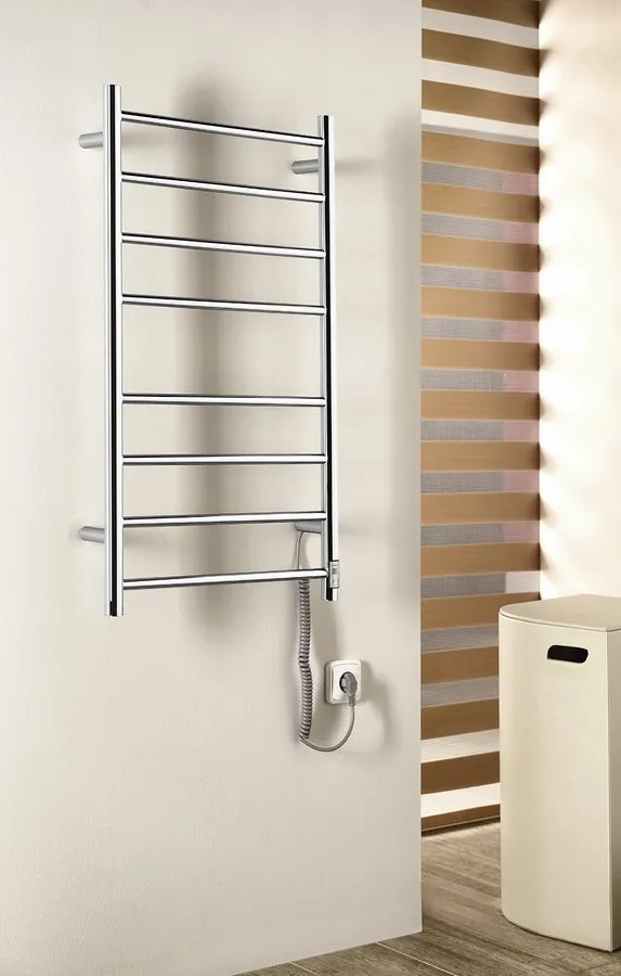 Sapho Sapho, REDONDO elektrický susak uteráka, okrúhly 630x1160 mm, 130 W, čierna matná, ER230BT