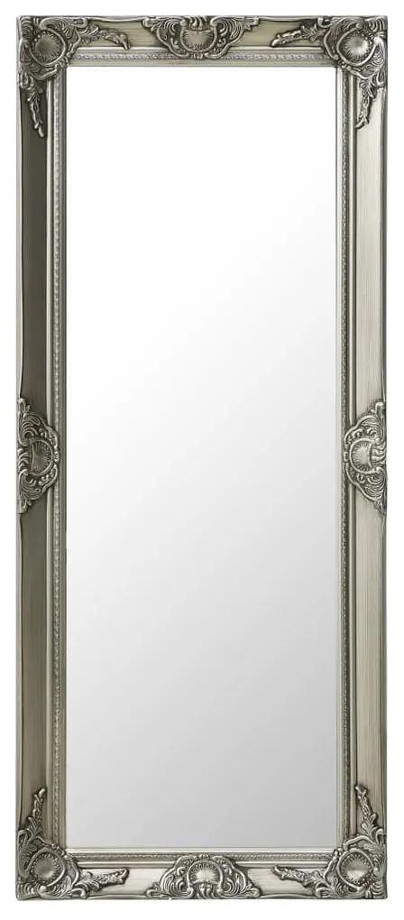 Nástenné zrkadlo v barokovom štýle 50x120 cm strieborné