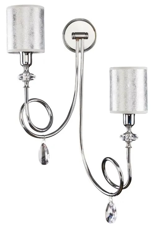 Jupiter 1598 - DE K2 CH - Nástenné svietidlo DELFINA 2xE14/40W