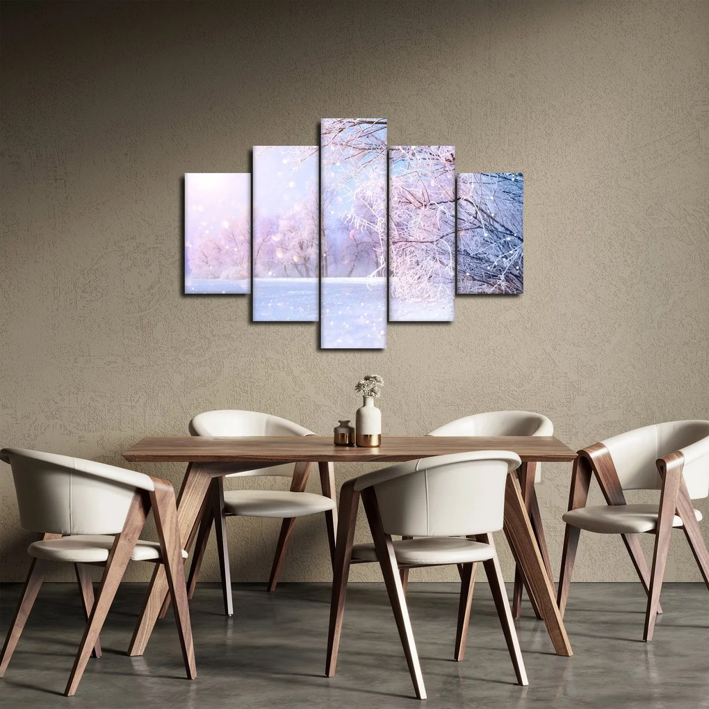 Obraz - Mrazivá zima (150x105 cm)