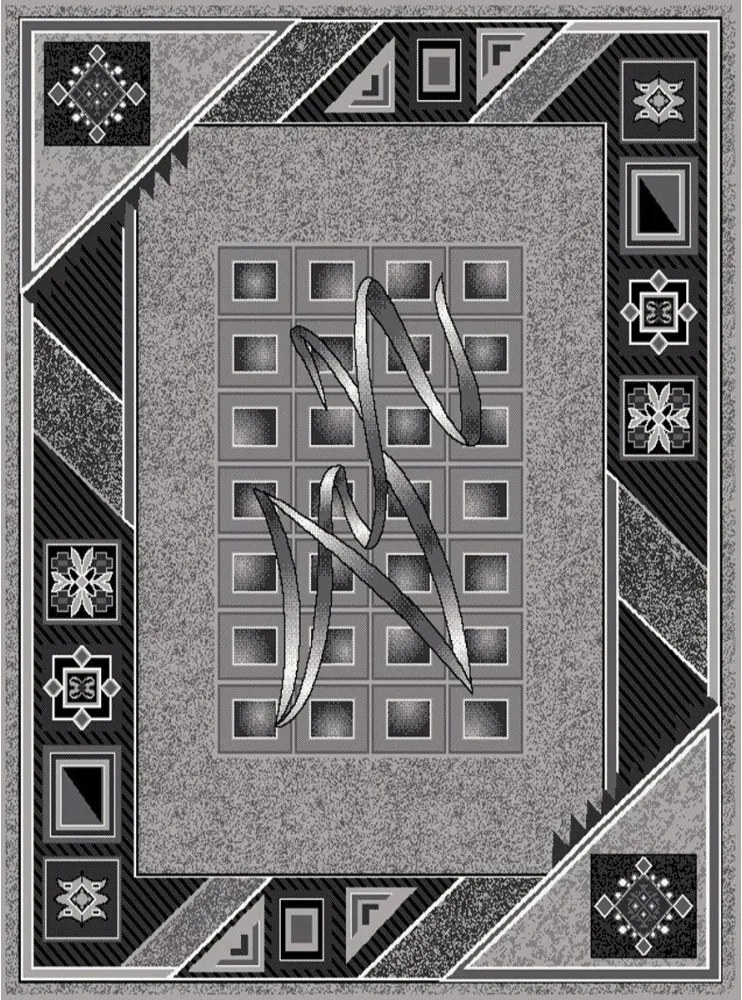 Kusový koberec PP Prele šedý, Velikosti 250x350cm