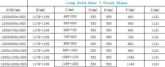 Mexen Lima, sprchovací kút 120 (dvere) x 110 (stena) cm, 6mm šedé sklo, chrómový profil, 856-120-110-01-40