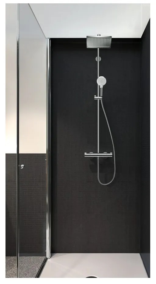 Hansgrohe Crometta E, showerpipe 240 1jet EcoSmart 9 l/min s termostatom, chróm, HAN-27281000