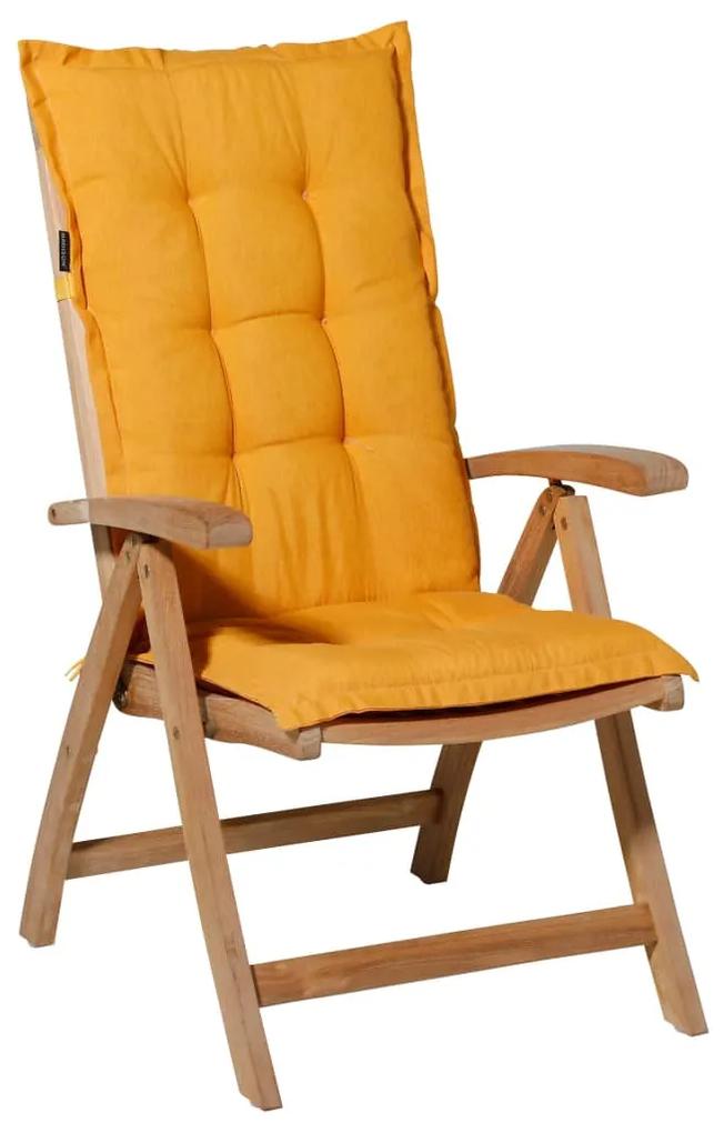 Madison Podložka na stoličku s vysokým operadlom Panama 123x50 cm žiarivozlatá