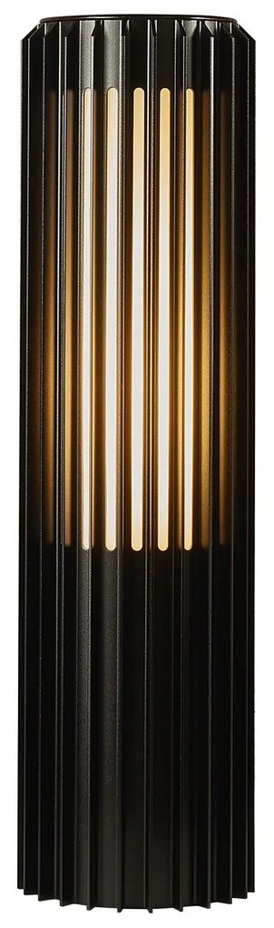 Nordlux Čierny záhradný stĺpik Aludra 45 Seaside pre žiarovku E27 45cm 2118028203
