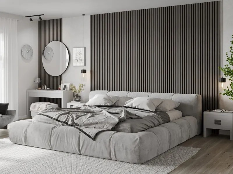 Mexen Lam-B, akustické stenové lamely 275 × 30 cm, HDF doska 4 mm, technická dyha, dub oceľový, S100-275307-3015-006
