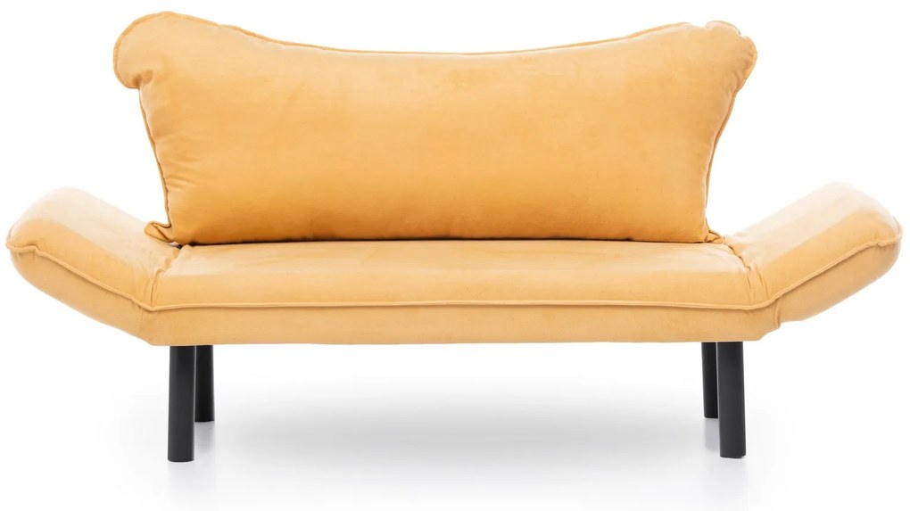 Rozkladacia pohovka dvojsed Chatty (horčicová). Akcia -19%. Vlastná spoľahlivá doprava až k Vám domov. 1062612