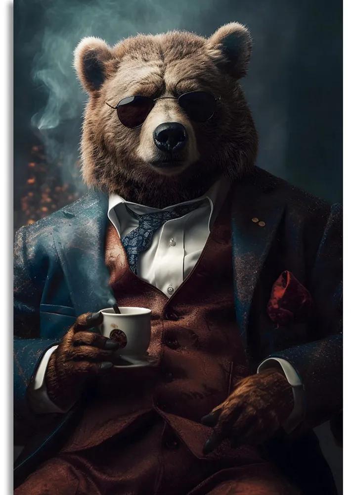Obraz zvierací gangster medveď