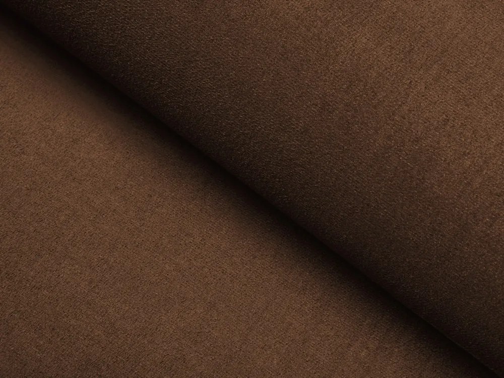 Biante Oválny obrus/imitácia brúsenej kože Alcantara ALC-013 Hnedý 140x220 cm