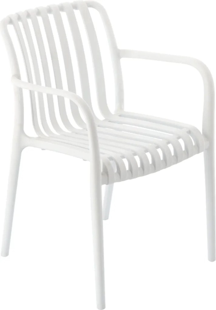 Garden Line ZÁHRADNÁ STOLIČKA 45,5 x 57 x 45 / 81 CM BIELA