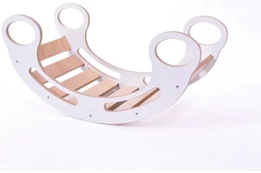 Multifunkčná hojdačka Montessori biela/javor