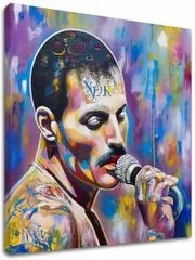 Obraz Freddie Mercury - Legenda pod reflektormi | 100% originál domaľovaný akrylom