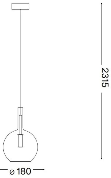 Ideal Lux - LED Luster na lanku EMPIRE 1xG9/3W/230V