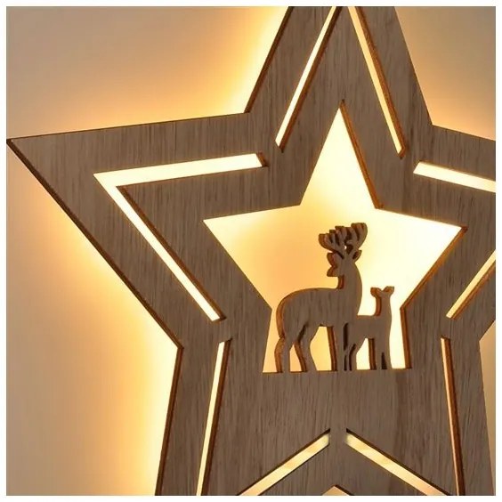 Solight 1V261 - LED Vianočná dekorácia LED/2xAA hviezda