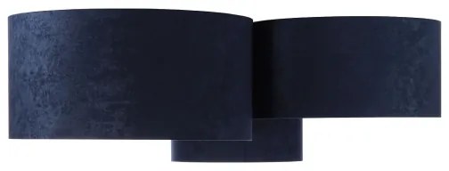 Stropné svietidlo SPACE 3xE27/60W/230V modrá/zlatá