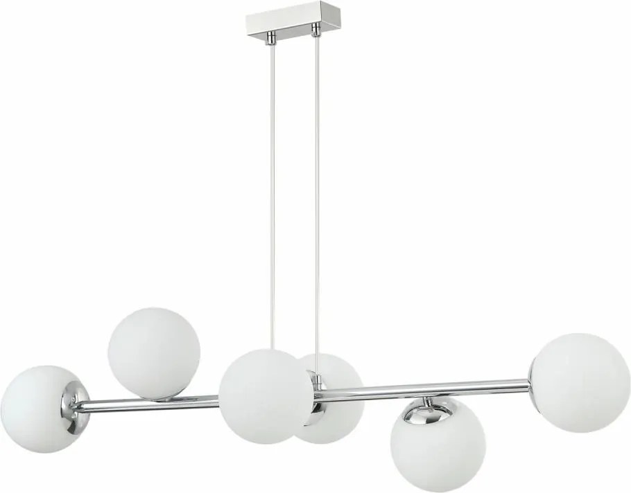 Luster na lanku MADDIE 6xE14/5W/230V lesklý chróm